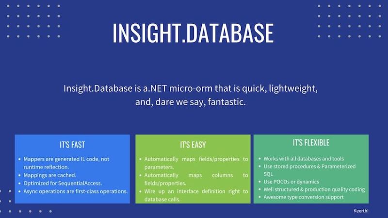 Insight Database Net Micro Orm Executing And Carrying Out Select Sql Commands - Ultra HD Colorful Backgrounds for Desktop